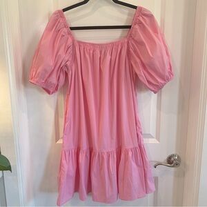 open lace back dress Pretty in Pink Preppy Dress from Preppy Palette Boutique Small / Pink main image 1